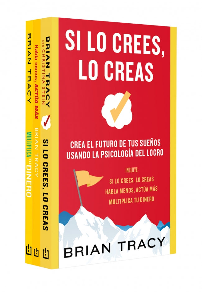 Pack Brian Tracy (Contiene: Si lo crees lo creas | Habla menos, actúa más | Multiplica tu dinero)