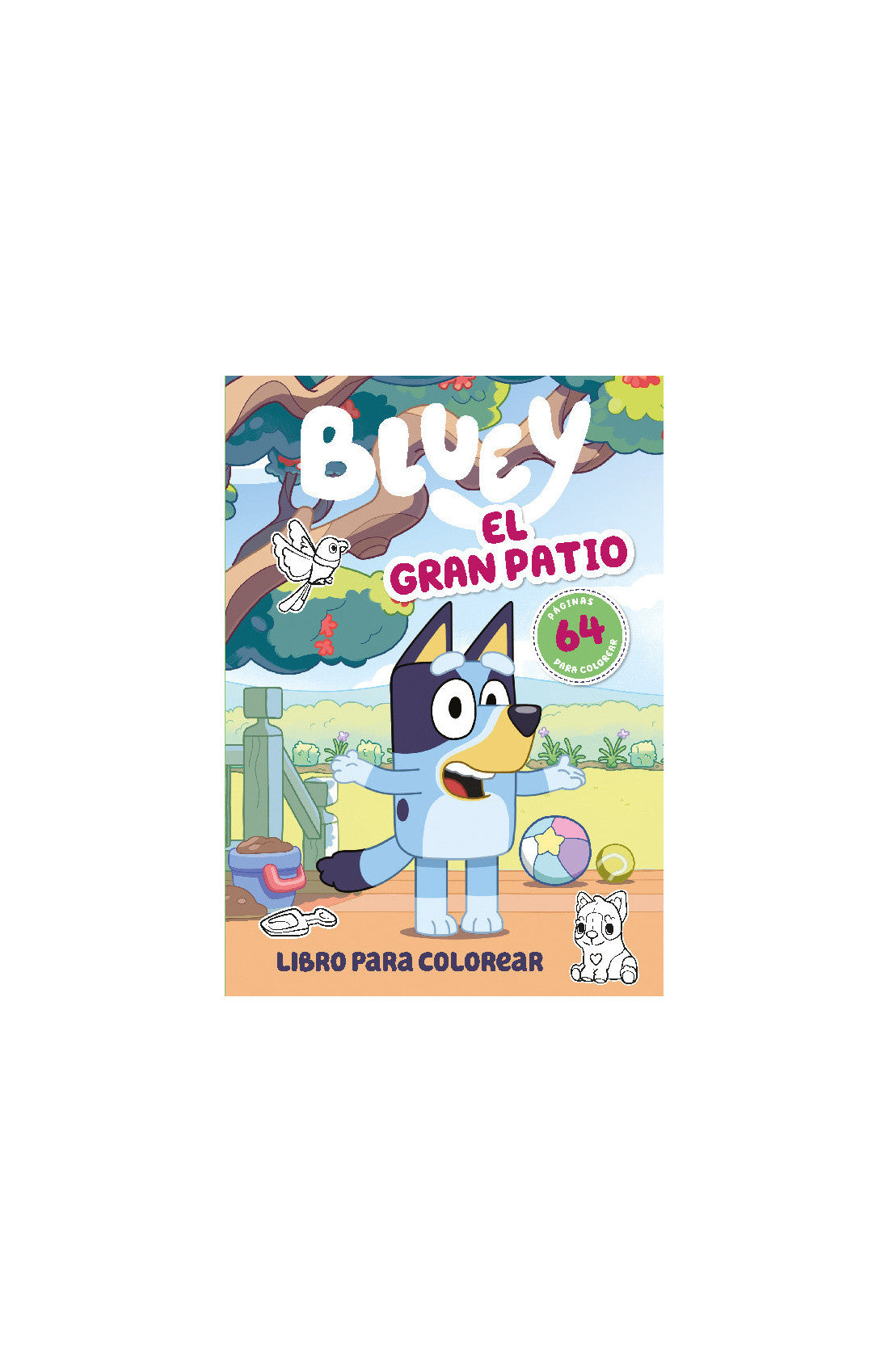 Bluey 2 El Gran Patio Libro Colorear