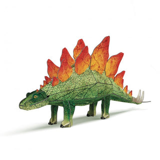 la era de los dinosaurios estegosaurio libro + maquets 3d