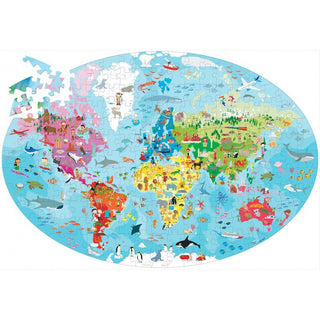 viaja conoce explora la tierra puzle y libro