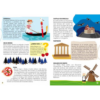 viaja conoce explora la tierra puzle y libro