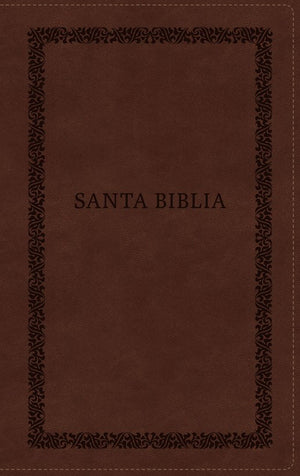 Biblia Reina-Valera 1960, Tierra Santa, Ultrafina letra grande, Leathersoft, Café, con cierre (Spanish Edition)