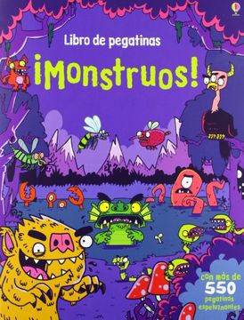 libro de pegatinas monstruos