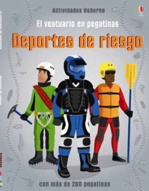 libro de pegatinas deportes de riesgos