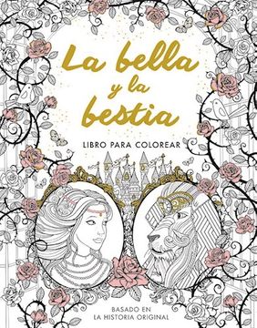 la bella y la bestia libro para colorear