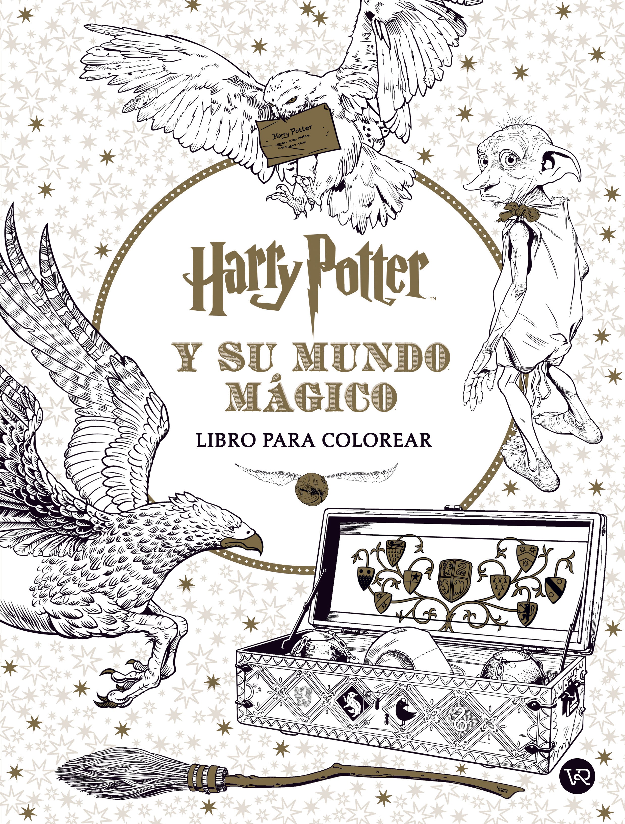 Harry potter y su mundo mágico libro p/colorear 