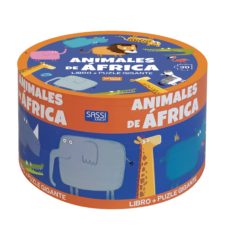 animales de africa libro mas puzle gigante
