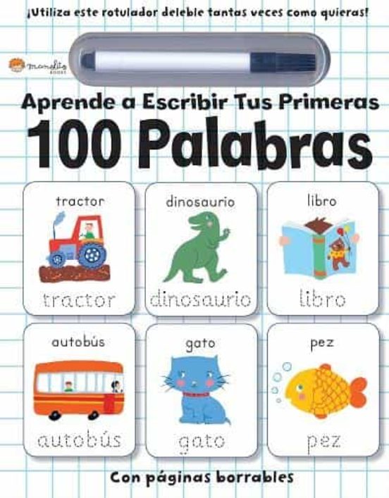 aprende a escribir tus primeras 100 palabras